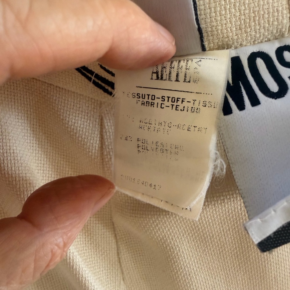 MOSCHINO couture Cream Graphic Pencil Skirt - Picture 13 of 13